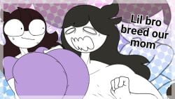 huge_breasts jaiden jaiden_animations jaiden_dittfach jaidenanimations jaidens_mom jax_(jaiden_animations) lynn_dittfach secca_(artist) tagme thumbnail