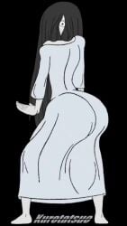 1girls animated ass big_ass big_butt black_eyes black_hair butt fat_ass fat_butt female female_only fully_clothed ghost huge_ass huge_butt kurotatsuo looking_at_viewer looking_back looking_back_at_viewer ringu sadako_yamamura solo tagme the_ring thick_ass thick_butt twerking video yamamura_sadako