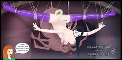 anal ball_gag bondage female human mandy_(totally_spies) mandy_walters multiple_females multiple_girls rape sam_(totally_spies) sam_simpson spider suspension tagme totally_spies web