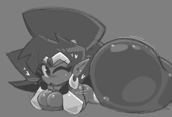 ass ass_bigger_than_head big_ass black_and_white huge_ass jjoyplus round_ass shantae shantae_(character) tagme wayforward