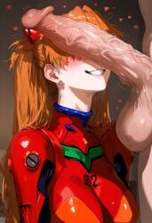 ai_generated asuka_langley_sohryu big_penis gintoai neon_genesis_evangelion penis_on_face red_hair