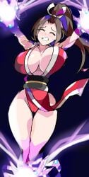 1girls ass big_breasts breasts clothed clothing enpe fatal_fury female king_of_fighters mai_shiranui snk solo