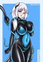 blackftos female large_ass large_breasts symbiote tagme thick_thighs wide_hips