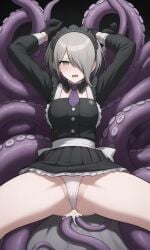 ai_generated chabashira_tenko danganronpa_v3 pregnant_female tentacle_rape