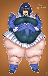 big_belly blue_hair fat kelvena murdelli ssbbw xenogears