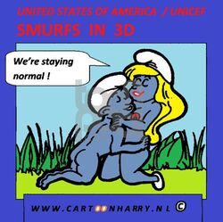 blue_skin cartoonharry smurfette tagme the_smurfs