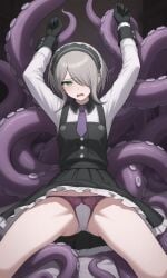 ai_generated chabashira_tenko danganronpa_v3 pregnant_female tentacle_rape