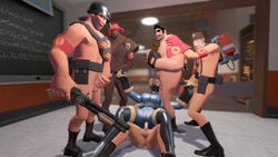 1girls 3d 5boys alcohol anal_penetration anal_sex armbands bandolier black_hair blackboard cfnm chocolate chocolate_bar dark-skinned_male deep_blowjob deepthroat demoman drinking dual_handjob ejaculation engineer engineer_(team_fortress_2) erection female fempyro fingerless_gloves fuck_and_suck garry's_mod gasmask gloves grenades handjob handjob_with_gloves heavy heavy_weapons_guy helmet holding_head holding_penis holding_weapon human human_female human_male human_only irrumatio liquor_bottle male mask medic naked_boots on_side oral oral_sex orgasm orgasm_from_handjob penetration_through_clothes pyro rifle rule_63 sex soldier soldier_(team_fortress_2) spitroast straight suck_and_fuck sunglasses team_fortress_2 testicles utility_belt weapon wig