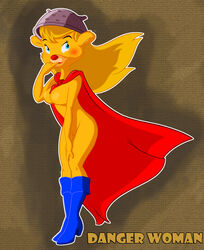 anthro bear beavis_(artist) disney female female_only fur furry mammal molly_cunningham nipples opus0987 solo tagme talespin