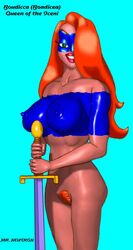 boudica_(cosplay) disney female female_only human jessica_rabbit mr._neutron nipples pussy solo tagme who_framed_roger_rabbit