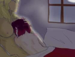 2girls after_sex female incest multiple_girls ruby_rose rwby yang_xiao_long yuri