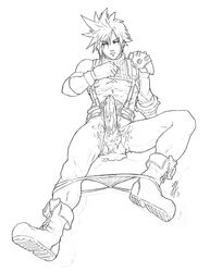 cloud strife from final fantasy by schizoid