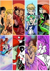 2d anthy_himemiya ariel avatar_the_last_airbender azula batman_(series) blush clothing dc disney female female_only gabrielle_(xena) go_get_a_roomie green-skinned_female green_skin human kim_possible kimberly_ann_possible lillian multiple_females nana-51 pamela_isley poison_ivy revolutionary_girl_utena roomie shego straight_hair the_little_mermaid ty_lee utena_tenjou webcomic xena xena_warrior_princess yuri