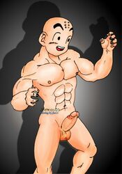 2005 color dragon_ball dragon_ball_z human jhemos krillin kuririn male male_only solo