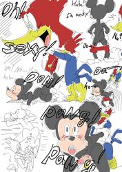 anus disney gay male male_only mickey_mouse penis rough_sketch tagme the_woody_woodpecker_show white_background woody_woodpecker yaoi