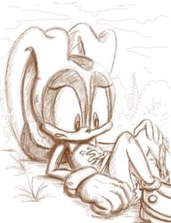 1futa anthro cream_the_rabbit escoria fur furry futa_only futanari intersex intersex_only mammal monochrome rabbit sega sketch solo solo_futa sonic_(series)