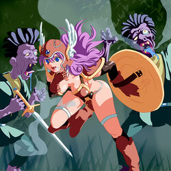 bikini_armor clothing damedungeon dragon_quest dragon_quest_iii medium_breasts monster soldier_(dq3) tagme zombie