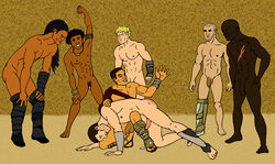 7boys abs armband asher asian_male bald beard_stubble black_hair blonde_hair bracer brown_hair brown_skin buzz_cut crixus dark-skinned_male dark_penis doctore erect_while_spanked erection facial_hair flaccid_penis flat_colors foreskin gay handsfree_cum human intact leg_cast long_foreskin long_hair_male male male/male male_nipples male_only manly muscles muscular muscular_male naked_footwear necklace oenomaus partially_retracted_foreskin pecs penis penis_size_difference pietros punishment punishment_spanking raised_fist retracted_foreskin scar scruffy_beard semi-erect shaved_crotch shaved_head shin_guard short_hair smooth_penis spank_mark spanking spartacus spartacus:_blood_and_sand tan_skin tranetrax uncut unretracted_foreskin varro yaoi