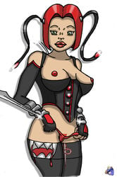 1girls bloodrayne color colored coolchg female female_only rayne solo tagme