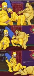 comic_book_guy comics-toons female homer_simpson human jeff_albertson male marge_simpson straight the_simpsons