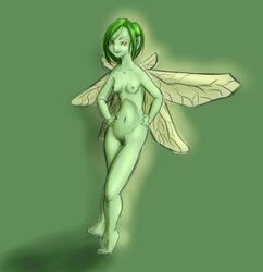 absinthe green_fairy green_hair green_skin tagme