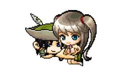 animated bowman_(maplestory) lenario_(maplestory) maplestory pixel_animation pixel_art sprite transparent_background