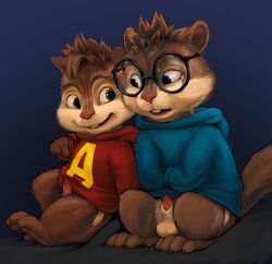 alvin_and_the_chipmunks alvin_seville chipmunk feral fur gay lando male male_only no_humans simon_seville tagme