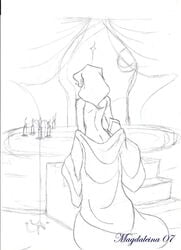 2007 aladdin disney monochrome mozenrath robe rough_sketch tagme