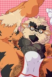 1boy arcanine bear bulge canine father furry male_only mammal mrsb nintendo original_character parent pokemon pokemon_(species) solo video_games