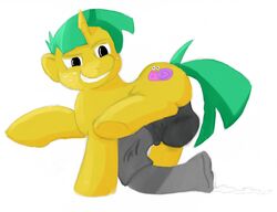 color friendship_is_magic male male_only my_little_pony penis smooth_skin snails_(mlp) solo tagme