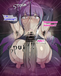 1boy 1girl :>= areola areolae arms_behind_head big_breasts big_nipples black_cock blowjob blowjob_face blowjob_gesture blush blushing breasts censor_bar censored censored_penis chained chains close-up cock_worship comic comic_page cum cum_on_nose cumming cumming_in_mouth curvy curvy_body curvy_female curvy_figure curvy_hips dark-skinned_male dark_skin denying_hypnosis drip dripping dripping_cum english_text exposed_breasts eyes eyes_rolling_back faceless_male fat_cock fellatio fellatio_face fellatio_gesture hair hairy hairy_armpits hairy_pussy harassment huge_breasts hypnosis hypnosis_app hypnotized latex_gloves latex_legwear light_blue_hair long_cock long_hair macross macross_delta male_pov mikumo_guynemer mind_break mind_control nipples nose_hook onomatopoeia penis penis_awe penis_on_face pink_eyes pink_steam plump plump_belly plump_breasts plump_labia plump_pussy plump_thighs pubic_hair_on_face purple_hair rubbing rubbing_penis rubbing_penis_on_face smegma smegma_in_foreskin smegma_on_face squatting squatting_female steam steaming_body steamy steamy_armpits stench stinky stray_pubic_hair suamado suck sucking sucking_dick sucking_penis teeth_clenched text text_bubble thick thick_cock thick_cum thick_hips thick_nipples thick_thighs tip_sucking veiny veiny_penis white_skin white_skinned_female