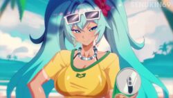 ! !! 1girls 2020s 2026 2d 2d_(artwork) 2d_animation 2d_artwork 5_toes ambiguous_pov animated animation artist_name beach beach_background bedroom_eyes big_breasts big_titties blue_eyes blue_hair blue_hair_female bra brazilian brazilian_female brazilian_flag brazilian_flag_print brazilian_miku breasts brown_body brown_skin cleavage clothed clothed_female clothes day daylight daytime dialogue digital_drawing_(artwork) digital_media digital_media_(artwork) ear ear_piercing ear_ring earrings eyes eyes_open feet female_focus fingernails fingers first_person_view girl half-dressed half_naked half_nude hatsune_miku hips holding holding_object human humanoid jean_shorts jumpscare long_hair long_hair_female longer_than_10_seconds looking_at_viewer meme mp4 nail_polish nails nails_painted necklace neckwear painted_fingernails painted_nails partially_nude partially_nude_female pierced_ears piercing piercings ponytail ponytail_female ponytails pov sand sandals see-through_clothing see-through_shirt senukin_(artist) sexually_suggestive sexy sexy_female short_shorts shorter_than_30_seconds shorts slim slim_female slim_girl smile smiling smiling_at_viewer sound speech sunglasses sunglasses_on_head sunlight tagme talking talking_to_viewer tan tan_body tan_skin tanline tanned tanned_female tanned_skin text thighs toes very_long_hair video watermark you_died you_died_(meme)