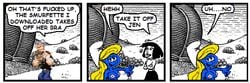 anna blue_skin crossover microsoft_comic_chat popeye popeye_(series) smurfette the_smurfs