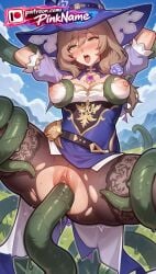 1girl 2026 ai_generated artist_name big_breasts big_chest big_tits blush boobs breasts brown_hair bust busty chest clitoral_hood dress exposed_nipples exposed_pussy flower genshin_impact green_eyes hat hi_res high_quality highres juicy_pussy large_breasts lisa_(genshin_impact) long_hair monster multicolored_clothes multicolored_dress nipples nipples_outside open_mouth pantyhose patreon patreon_username pinkname pussy rape restrained rose solo tentacle_sex tentacles tight_pussy tits torn_clothes torn_dress torn_legwear torn_leotard torn_shirt vagina watermark witch_hat