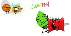 battle_for_dream_island battle_for_dream_island_again bfb bfdi bfdia coiny cum cumshot firey_(bfdi) leafy_(bfdi) masturbation object_shows penile_masturbation pin_(bfdi) pussy strap-on stroking_penis tentacle_penis the_power_of_two tpot