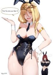 1boy 1girls big_breasts blonde blonde_hair blonde_hair_female busty divine elden_ring female female_focus fromsoftware god goddess golden_hair gu599 huge_breasts king large_breasts light-skinned_female light_skin male queen queen_marika_the_eternal radagon_of_the_golden_order red_hair redhead redhead_male royal royalty
