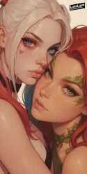 close-up close_up fortnite fortnite:_battle_royale harley_quinn harley_quinn_(fortnite) looking_at_viewer poison_ivy poison_ivy_(fortnite)