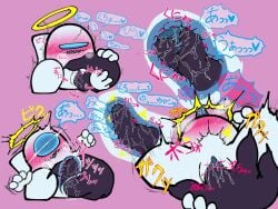 among_us among_us_black among_us_white fingering fingering_pussy internal_view pussy pussy_juice vs_impostor
