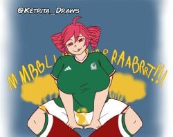 chubby chubby_female fart fart_cloud fart_fetish farting kasane_teto ketrita mexican mexican_female vocaloid