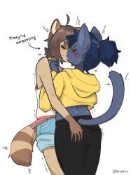 alina_scratch big_ass bubble_butt female furry groping huge_ass kissing r1zmy tagme thick_thighs wide_hips