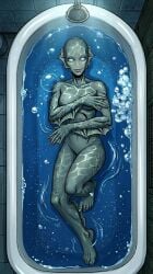 ai_generated bathtub breasts creature_commandos dc dc_comics edit female naked nina_mazursky nude self_upload softnsour