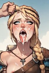 1boy 1boy1girl 1girl1boy 1girls after_blowjob after_cumshot after_fellatio after_oral after_sex ahe_gao ahegao ai_generated astrid_hofferson blonde blonde_female blonde_hair blonde_hair_female blue_eyes canon_couple couple cum cum_on_face cumshot cumshot_on_face dreamworks eyes eyes_rolled_back eyes_rolled_up eyes_rolling_back female heterosexual hiccup_horrendous_haddock_iii how_to_train_your_dragon light-skinned_female light-skinned_male light_skin looking_pleasured male male/female man mouth mouth_open open_mouth pleasure pleasure_face pleasured pleasured_face pulling pulling_hair romantic romantic_couple straight tongue tongue_out voluptuous voluptuous_female woman