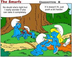 alternate_breast_size handy_smurf ia sassette smurf smurfette the_smurfs