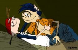 2boys ed_edd_n_eddy gay kevin_(ed_edd_n_eddy) male_only rolf_(ed_edd_n_eddy) straight_hair tagme