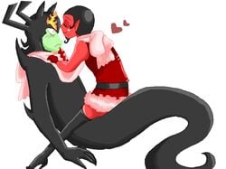 aku crossover green_skin him male_focus male_only powerpuff_girls red_skin samurai_jack yaoi