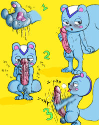 1boy 2010 animal_crossing balls blush filbert_(animal_crossing) furry gotobeido how_to male_only masturbation nintendo penis squirrel