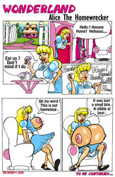 2008 alice_in_wonderland alice_liddell big_breasts boobdan breast_expansion breasts clothes_ripping comic female nipples tagme