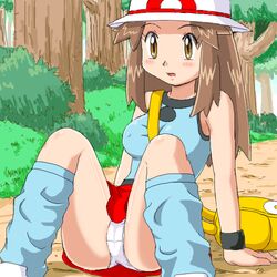 female female_only human human_only leaf_(pokemon) pokemoa pokemon solo tagme