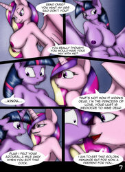 2015 anthro anthrofied comic dialogue english_text equine friendship_is_magic mammal my_little_pony princess_cadance_(mlp) princess_twilight_sparkle_(mlp) suirano temptation_(suirano) text twidance twilight_sparkle_(mlp)