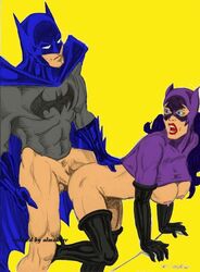 2011 all_fours almalibre anal artist_request batman batman_(series) bent_over bruce_wayne catwoman colored dc dc_comics doggy_style female from_behind human male selina_kyle sex straight tagme